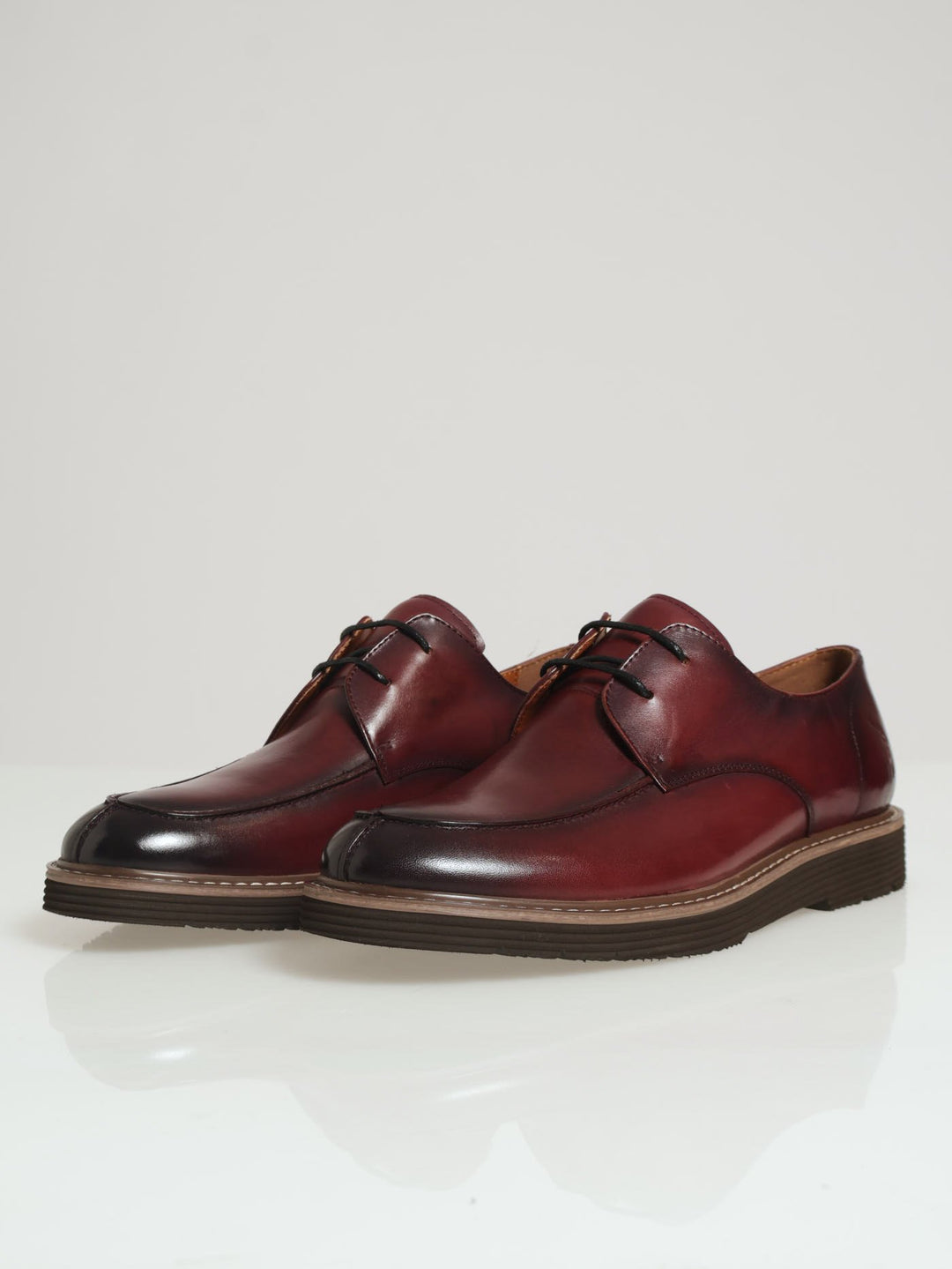 Gibson Split Toe Lace Up Derby - Burgundy