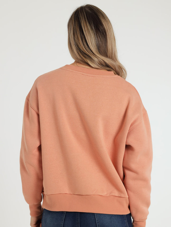 Small Venice Crew Sweater - Light Brown