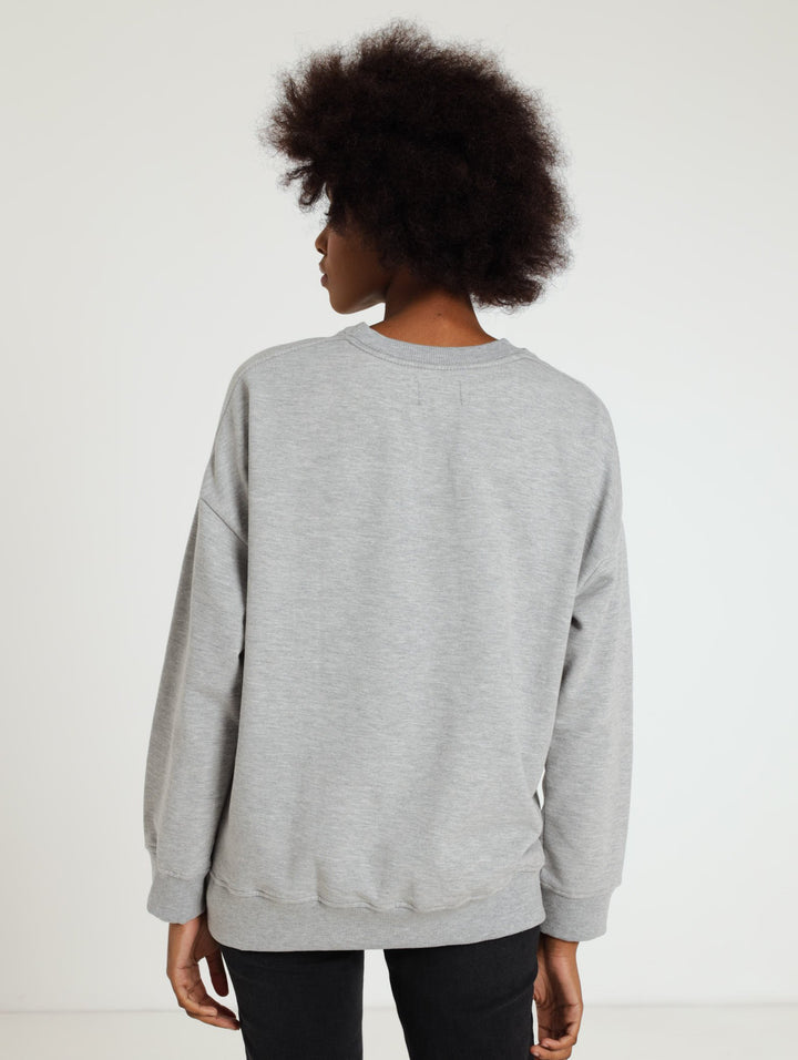 Long Island Crew Sweater - Grey Melange