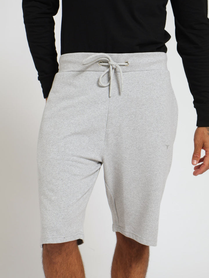 Fleece Logo Shorts - Grey Melange