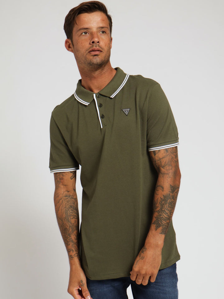 Tipped Core Polo Golfer - Fatigue