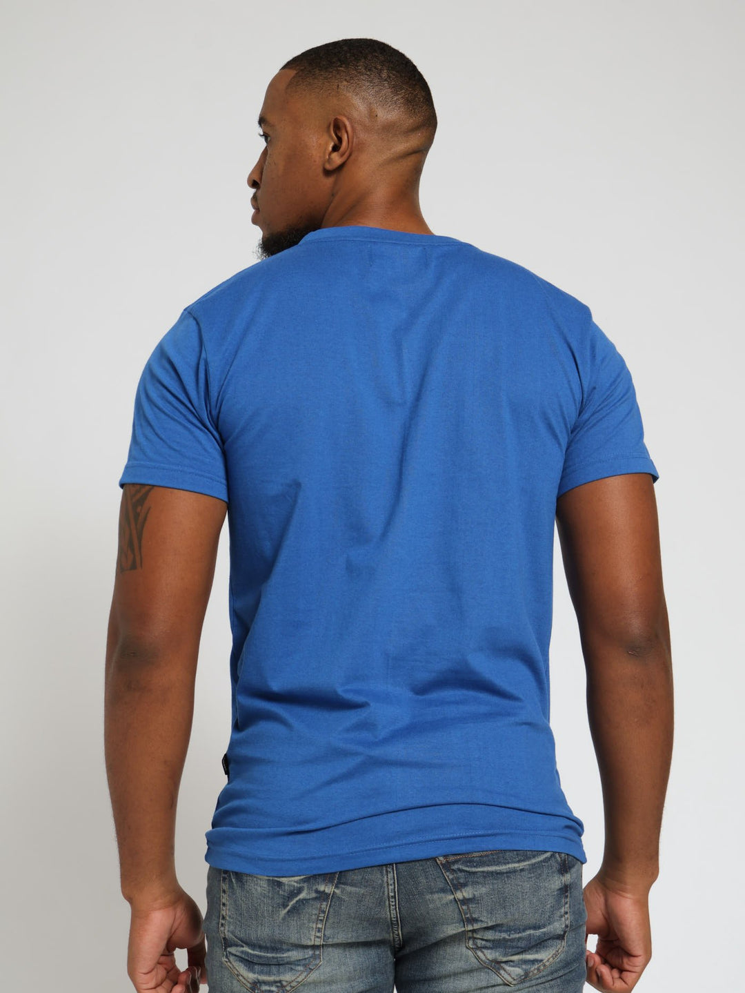 Basic Print Tee - Blue