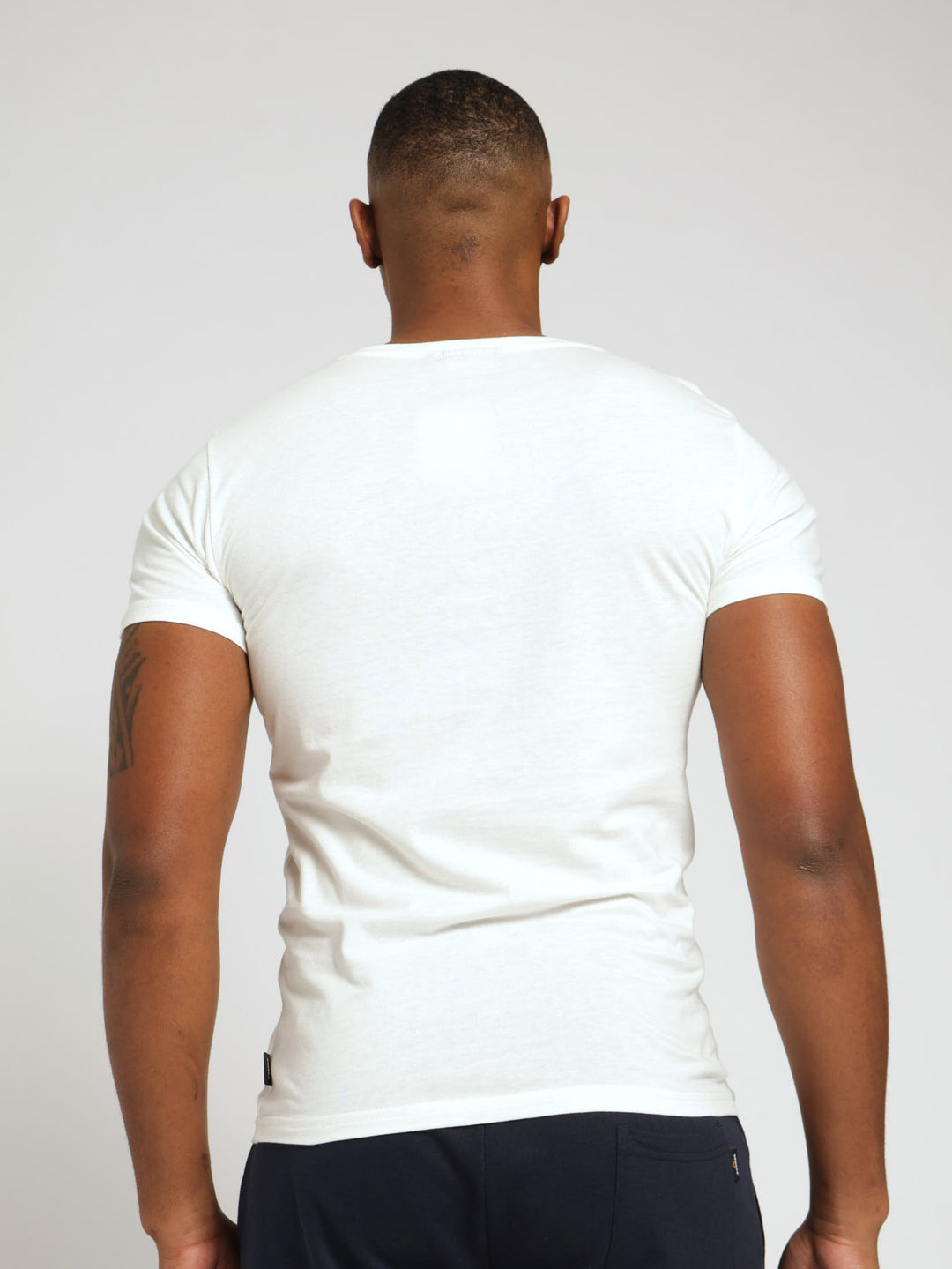 Basic Print Tee - Cream