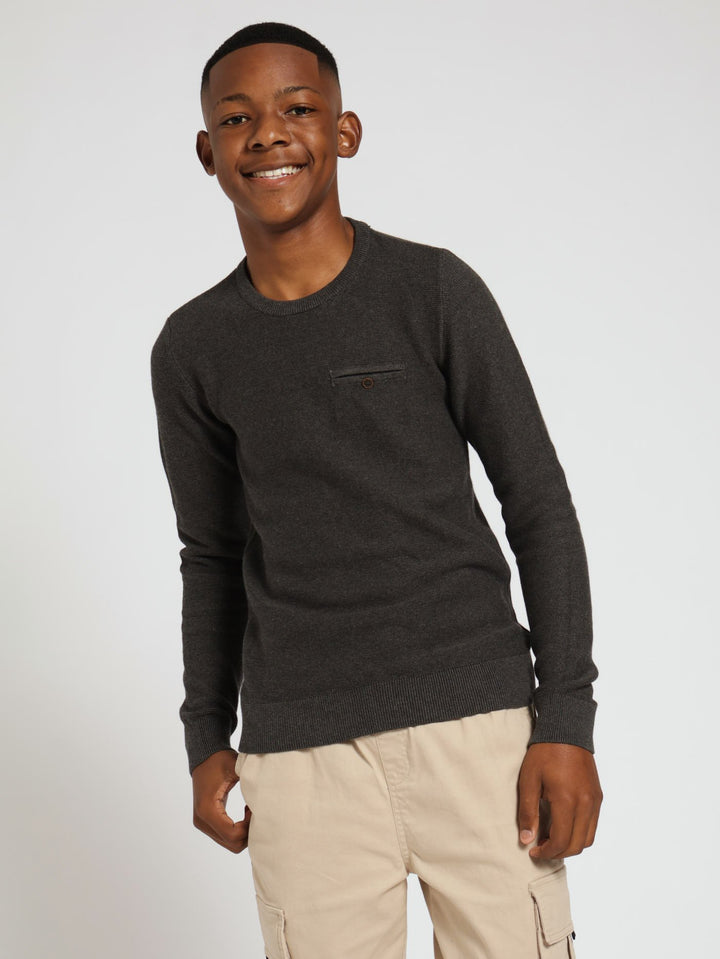 Boys Basic Knitwear - Grey