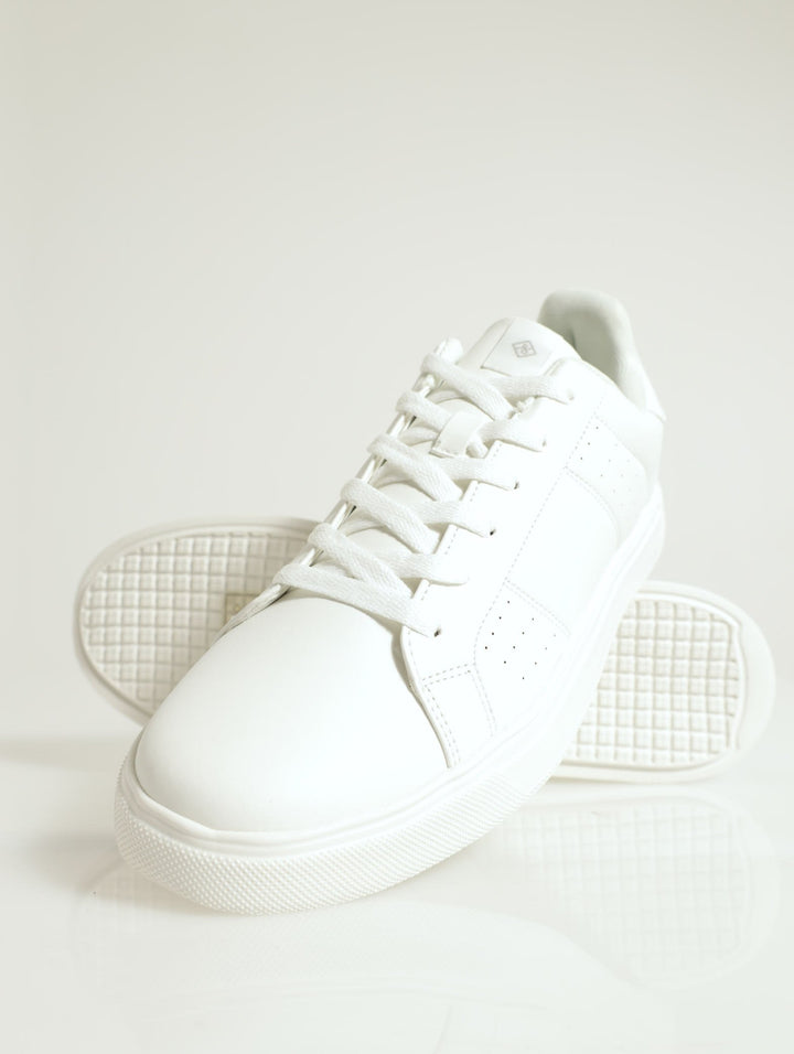 Keller Basic Pu Lace-Up Sneaker - White