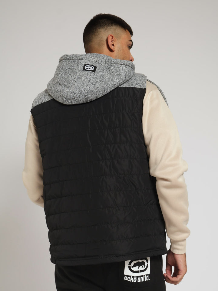 Sleeveless Puffer Jacket - Black