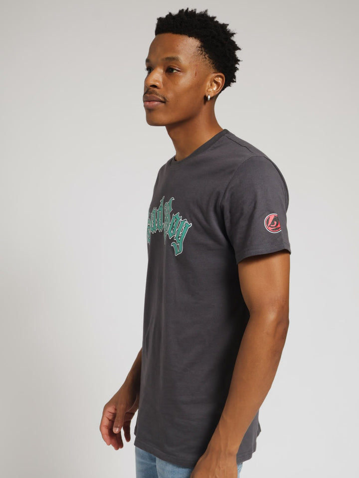 Eagle Sword Crew Neck Tee - Charcoal