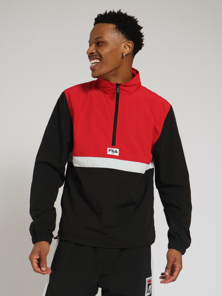 Bulls 1/4 Zip Jacket - Red