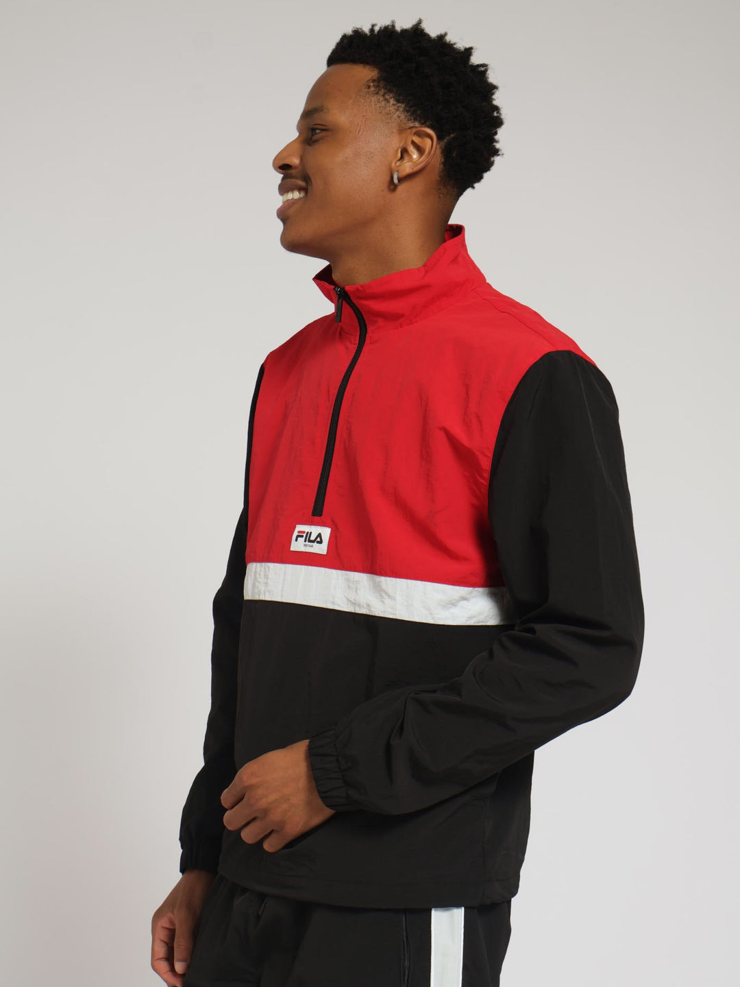 Bulls 1/4 Zip Jacket - Red