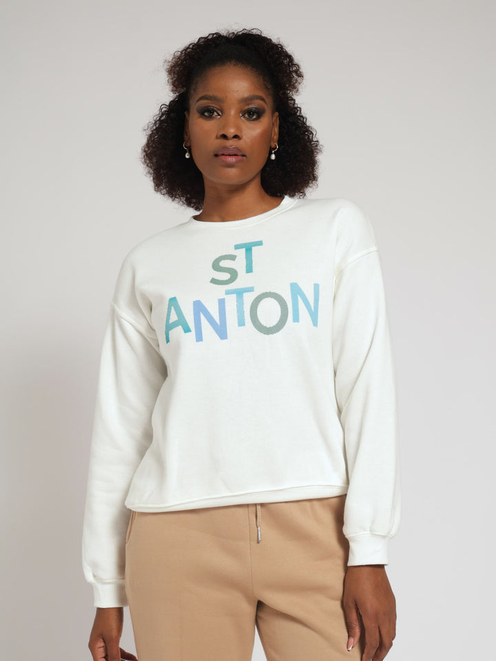 St Anton Fleece Pullover - Cream