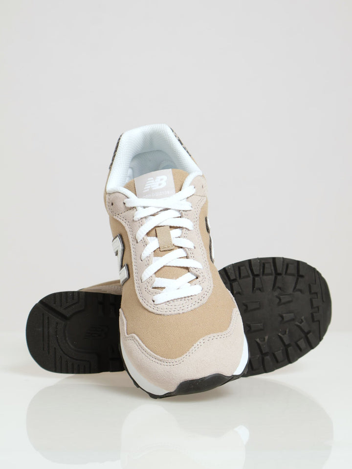 515 Panelled Cleted Sole Lace Up Sneaker - Stone