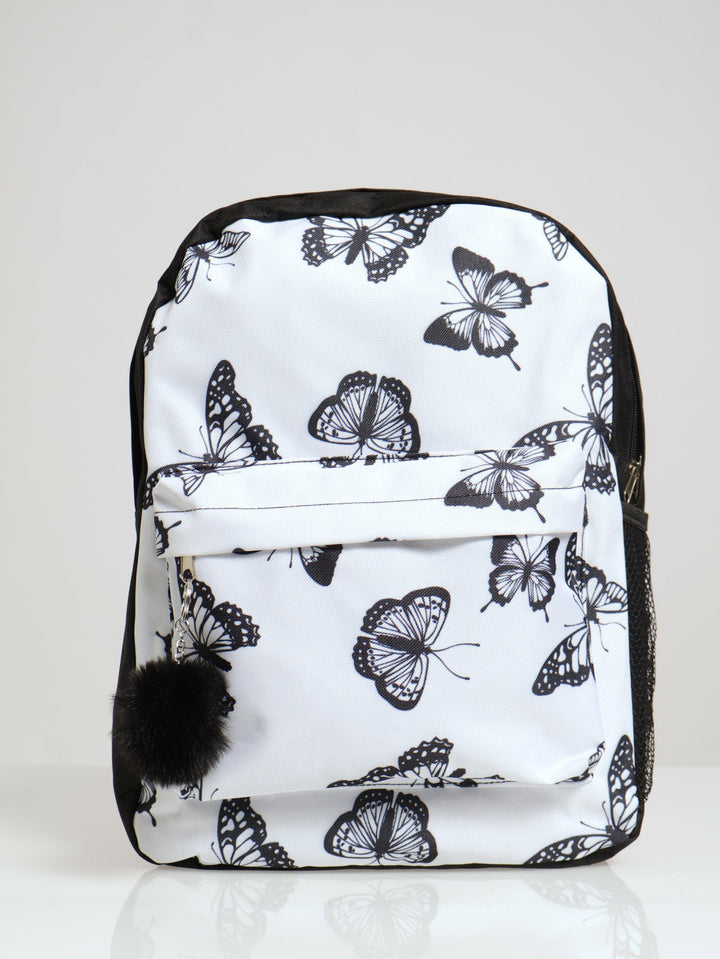 Girls Butterfly Backpack - Black