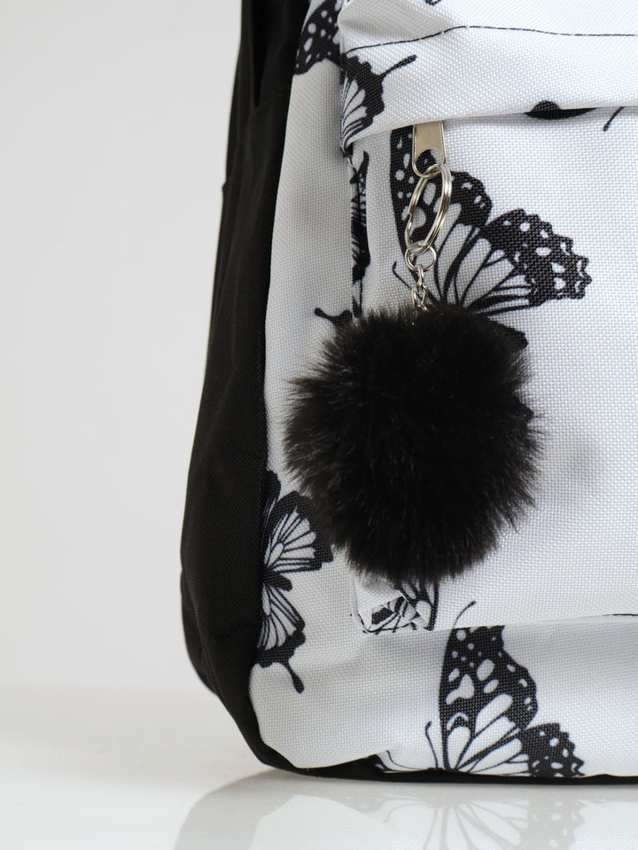 Girls Butterfly Backpack - Black