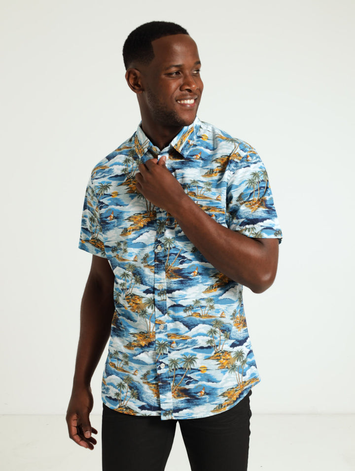 Palm Beach Print Shirt