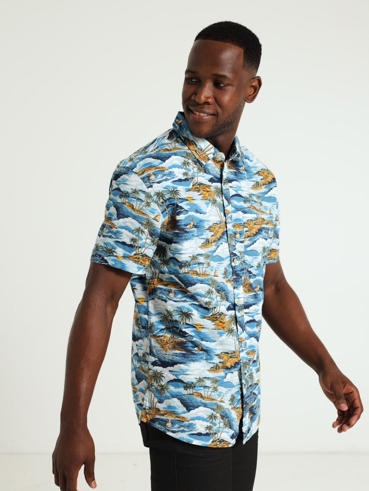 Palm Beach Print Shirt