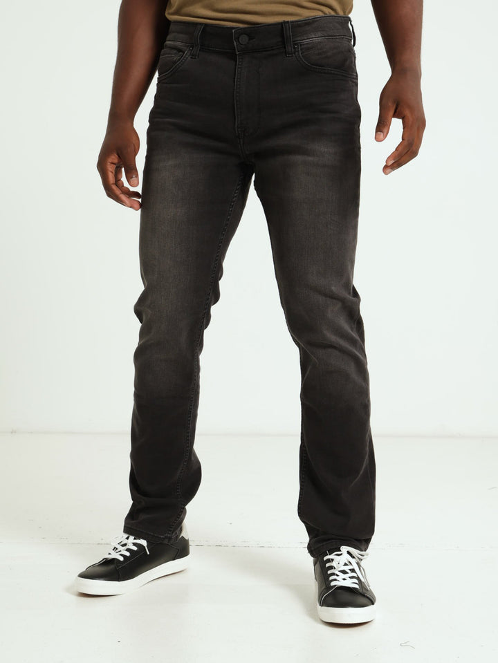 Fashion Slim Denim Jean - Charcoal