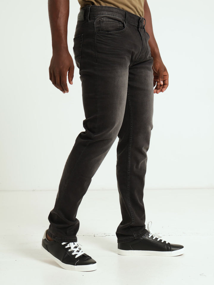 Fashion Slim Denim Jean - Charcoal