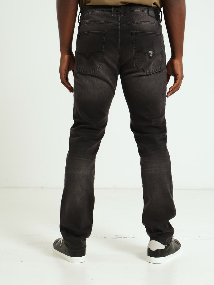 Fashion Slim Denim Jean - Charcoal