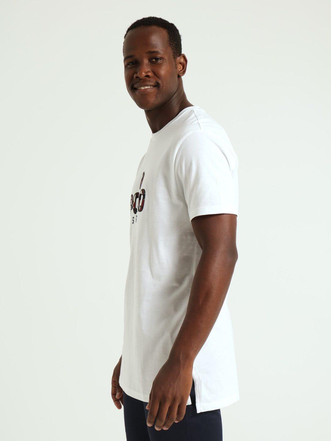 Sport Longer Length Tee - White