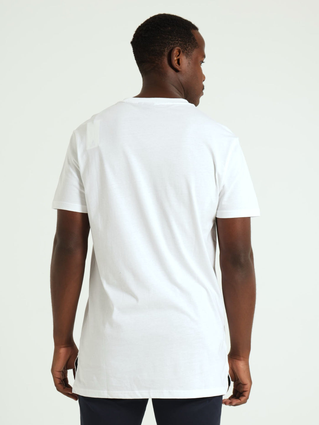 Sport Longer Length Tee - White