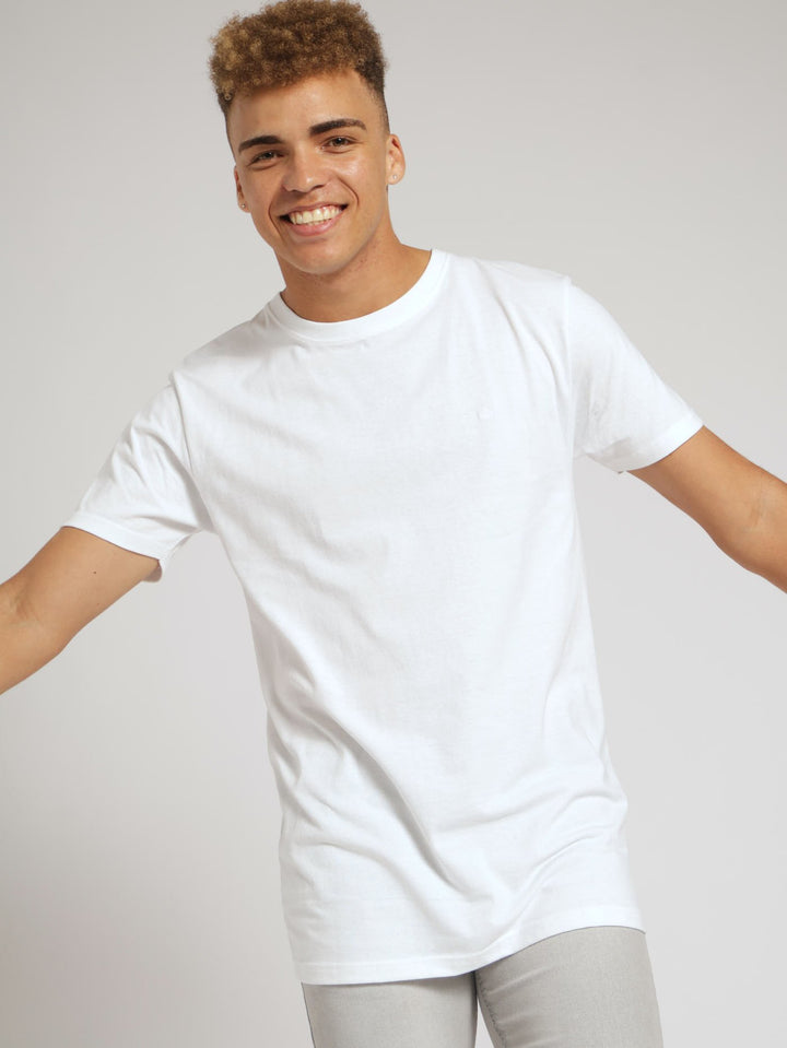 Lycra Slim Fit Tee - White