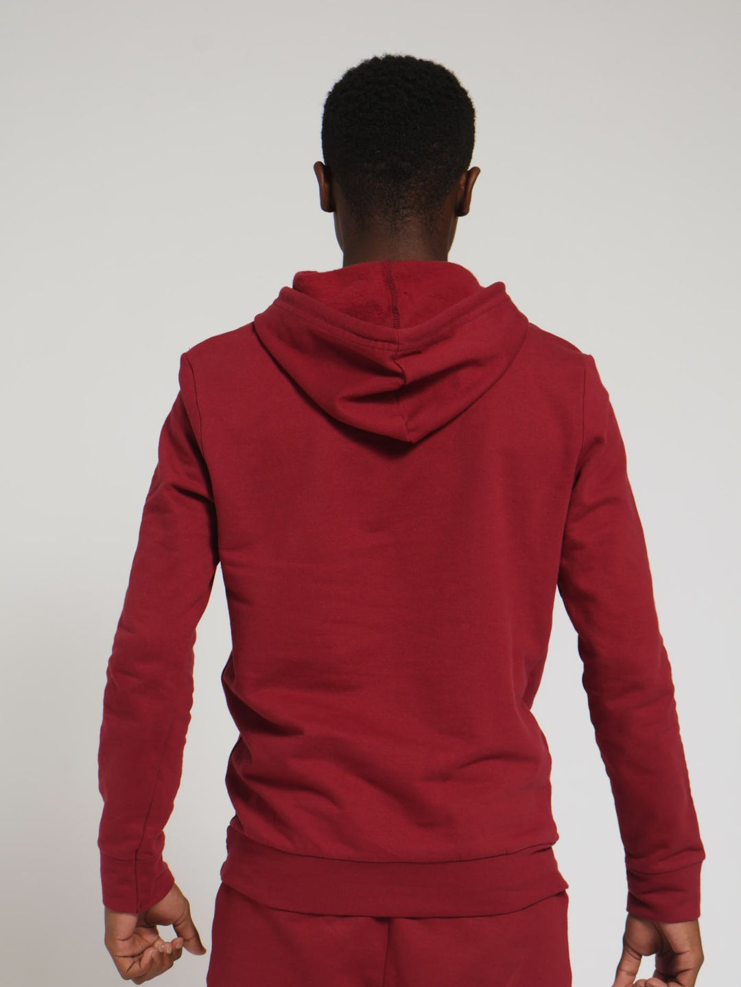 Boys Pocket Hoody - Dark Red