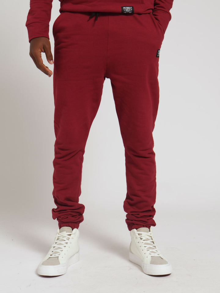 Boys Fleece Jogger - Dark Red