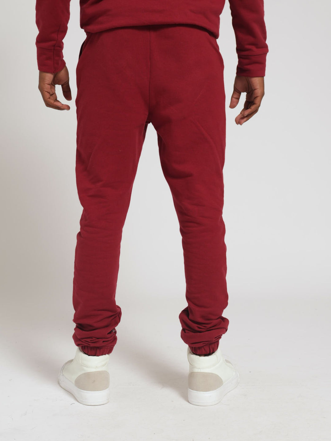 Boys Fleece Jogger - Dark Red