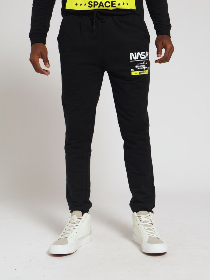 Boys NASA Fleece Bottom - Black