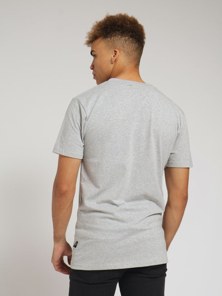 Lycra Slim Fit Tee - Grey Melange