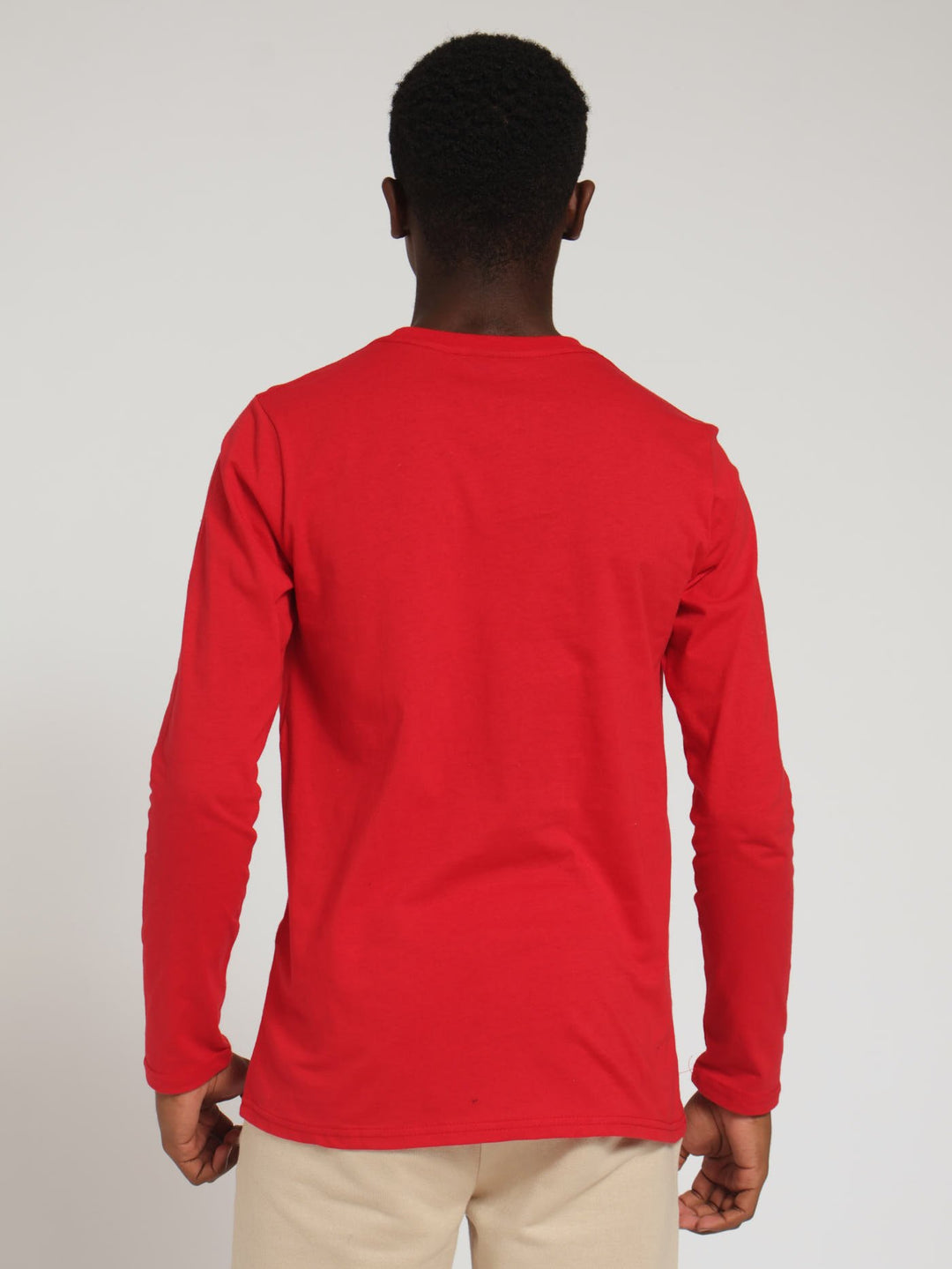 Boys Long Sleeve Vctory Tee - Red