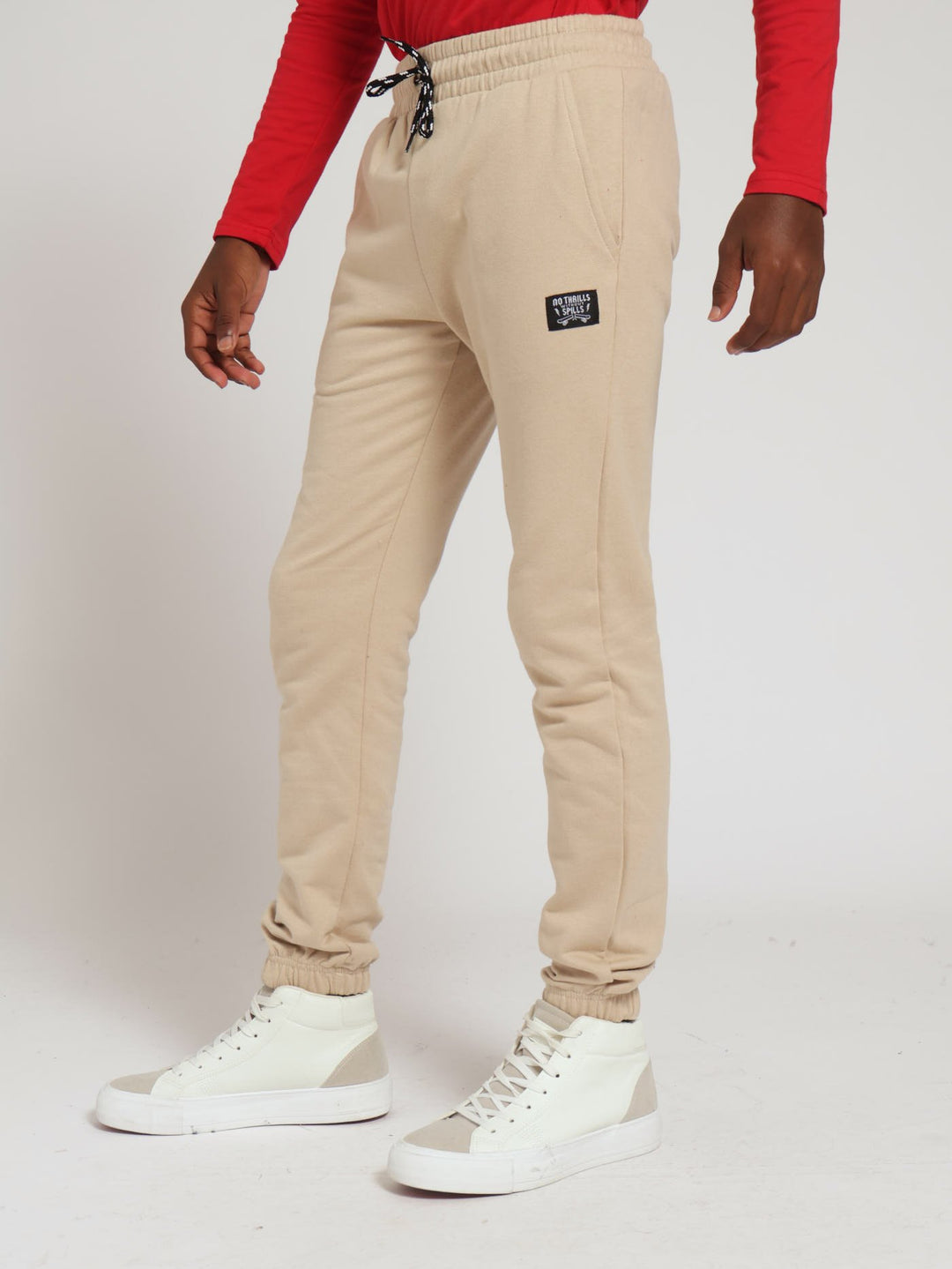 Boys Oxford Fleece Jogger - Tan