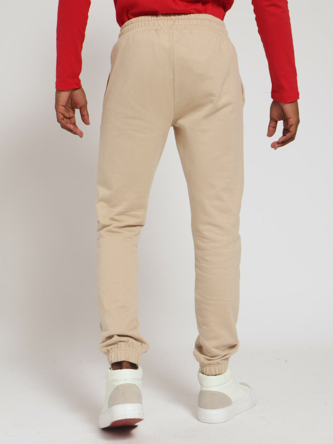 Boys Oxford Fleece Jogger - Tan