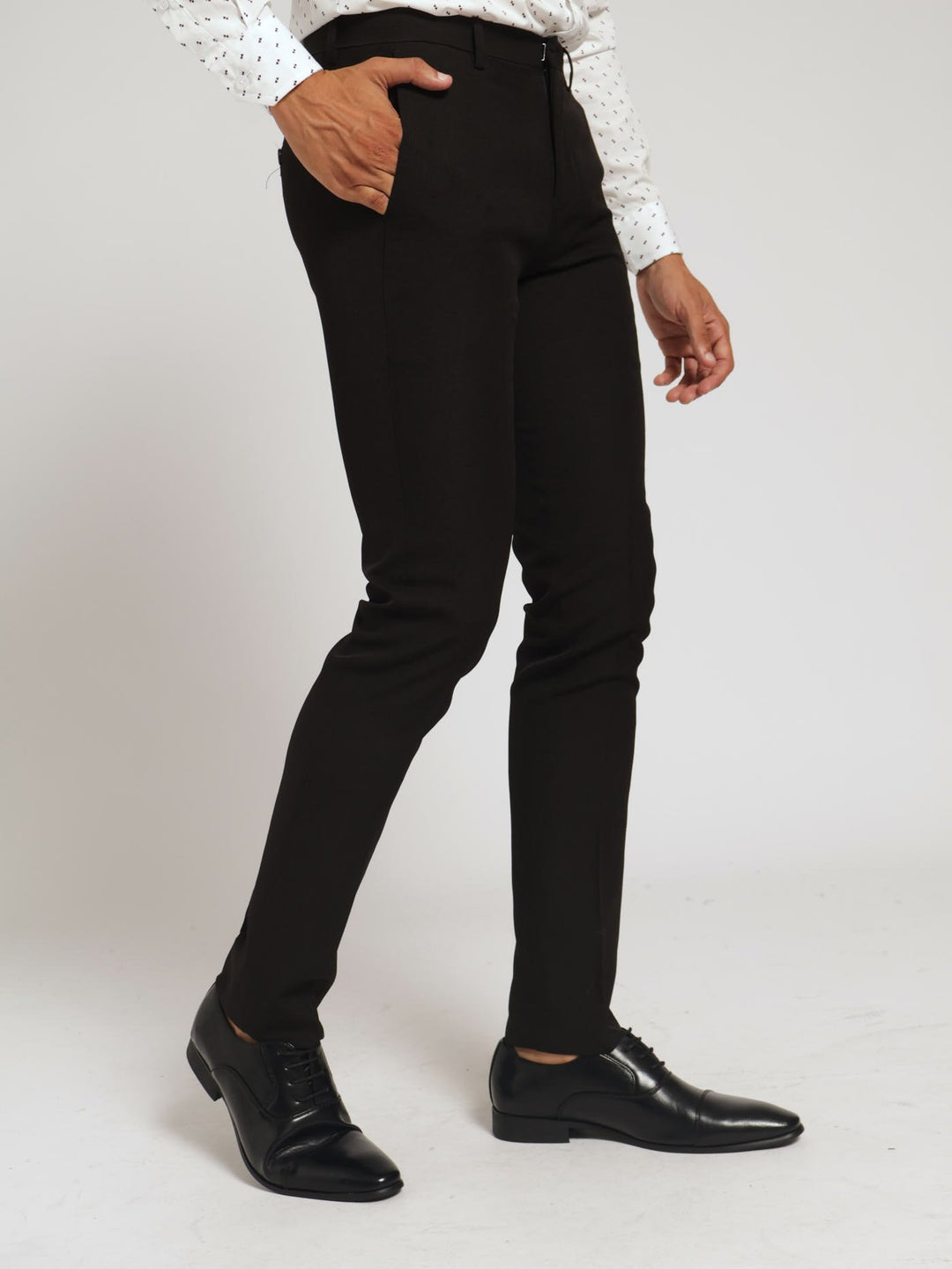 Men's Skinny Stretch Suit Trouser - Black