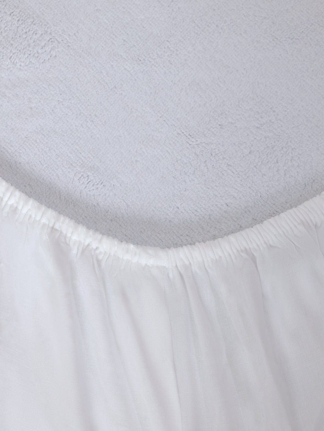 90gsm Microfibre Fitted Sheet - White