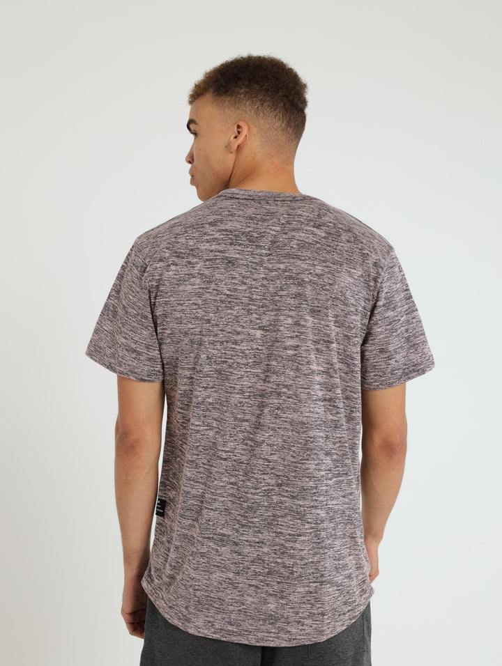 Basic Crew Logo Tee - Dusty Pink