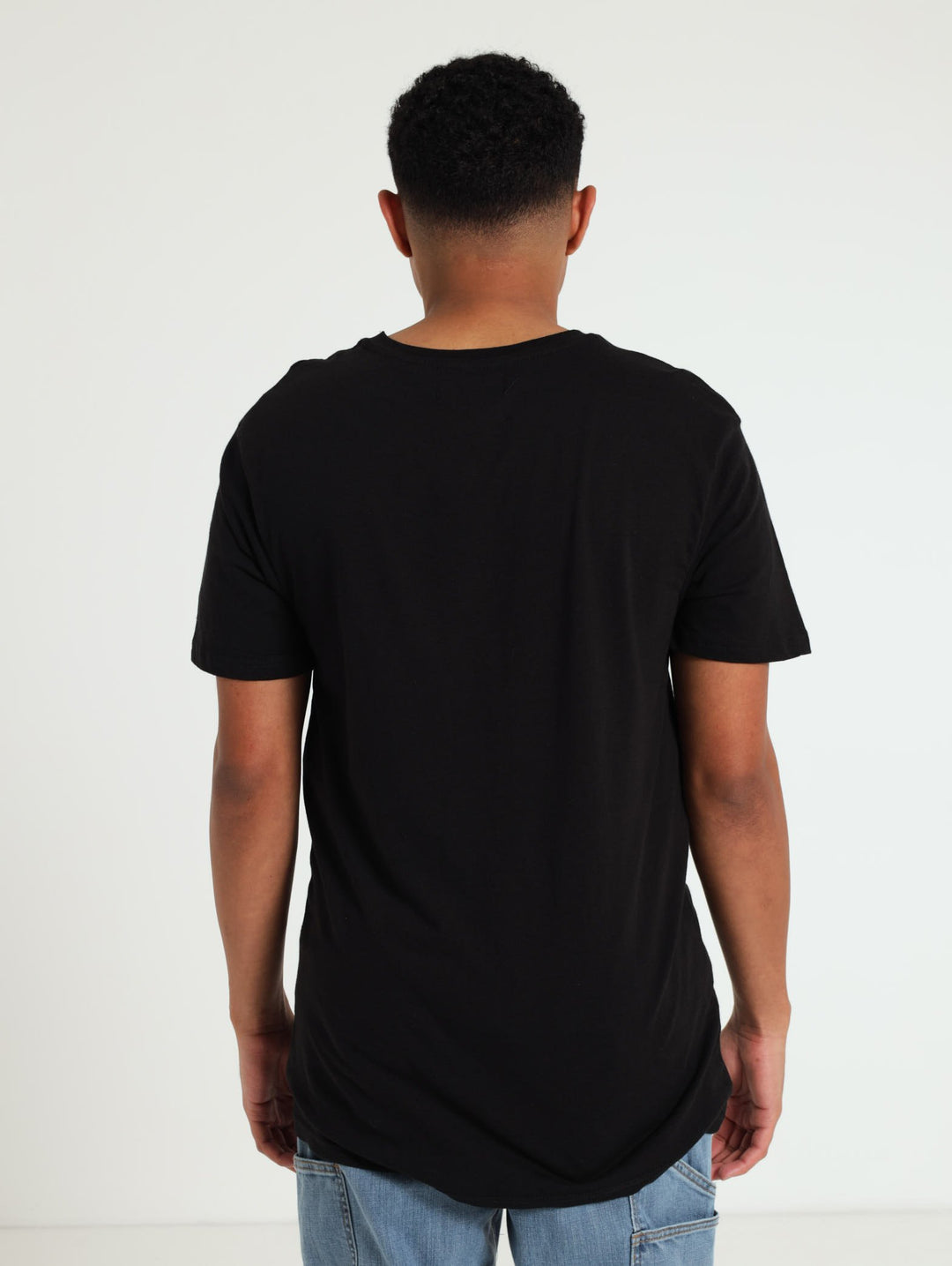 Printed Basic Tee - Black