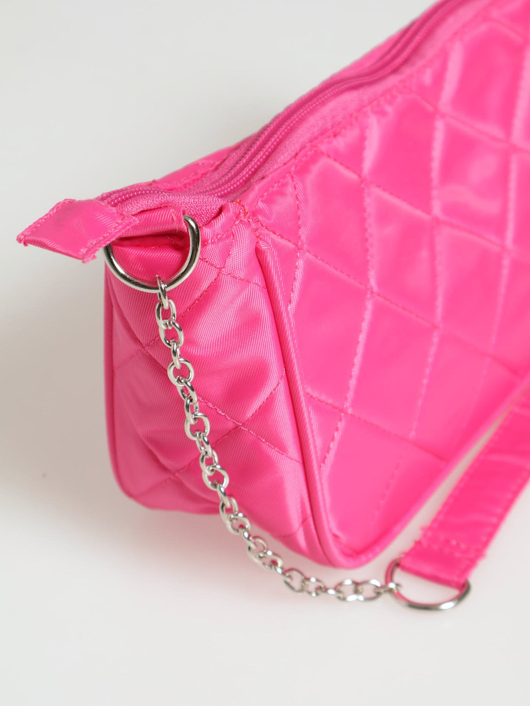 Girls Quilted Sling Bag - Pink