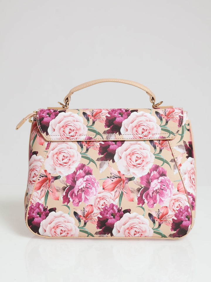 Daynah Floral Satchel Bag - Pink