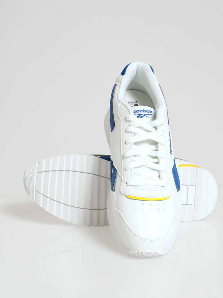 Glide Ripple Clip Cleated Closed Toe Lace Up Sneaker - White/Blue