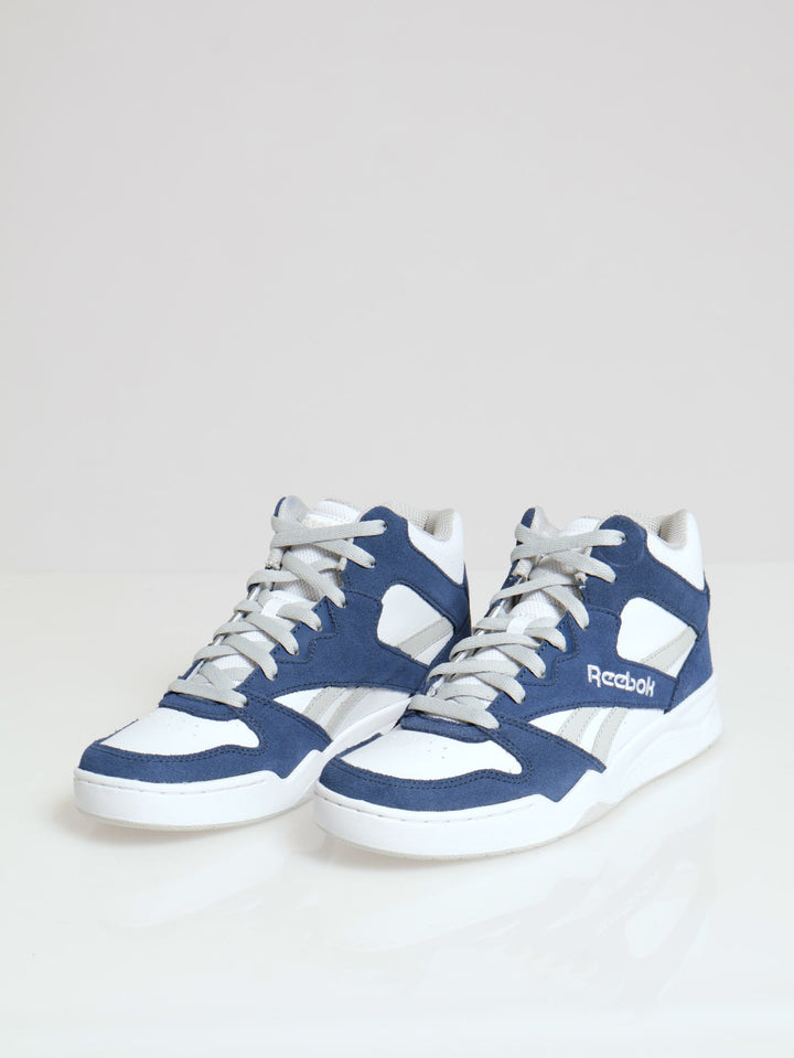 Royal Hi Top Closed Toe Lace Up Sneaker - White/Blue