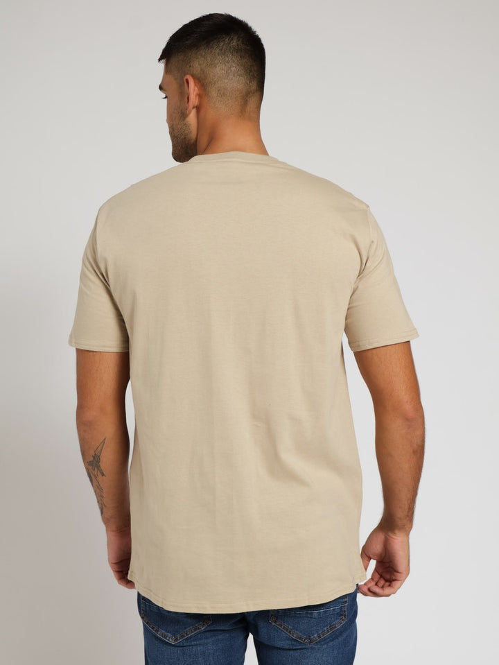 Wordmark Top - Taupe