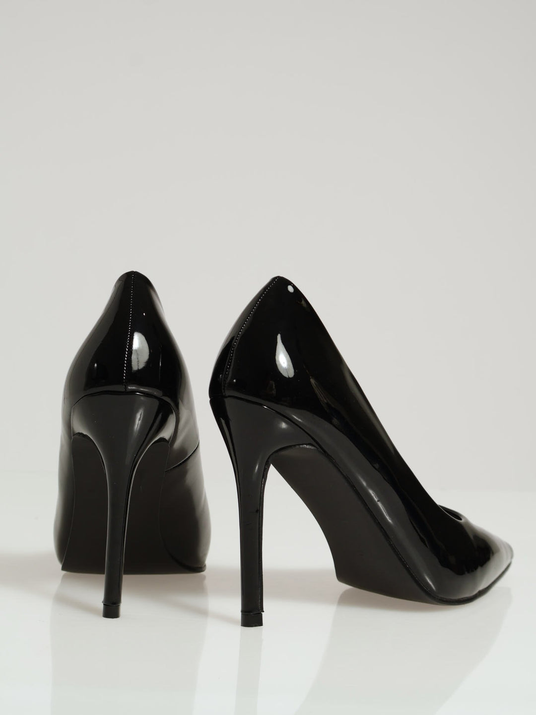 Patent Pointy Heel - Black
