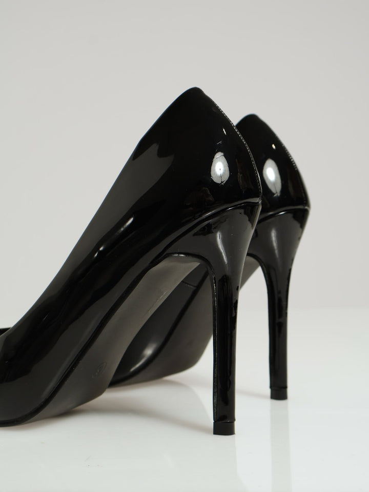 Patent Pointy Heel - Black
