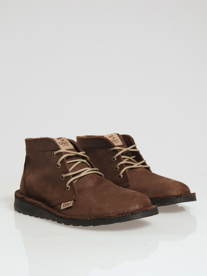 Limpopo Safari Stitch Down Lace Up Boot - Chocolate