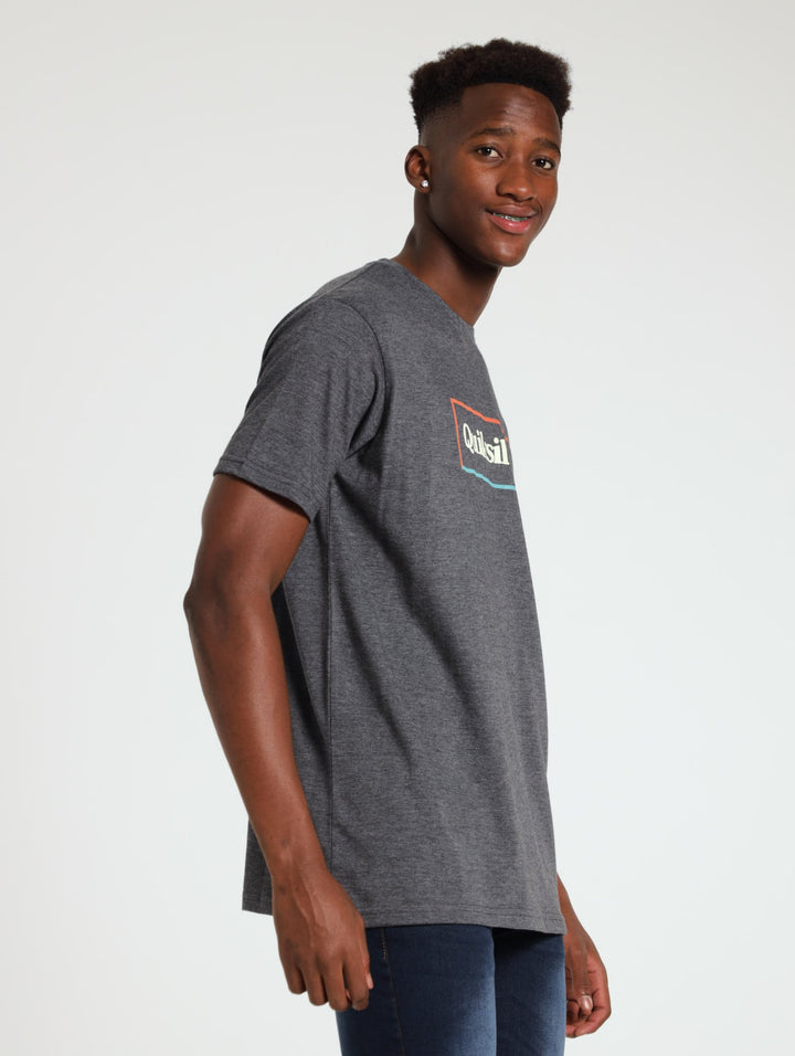 Simple Lock Tee - Charcoal Melange