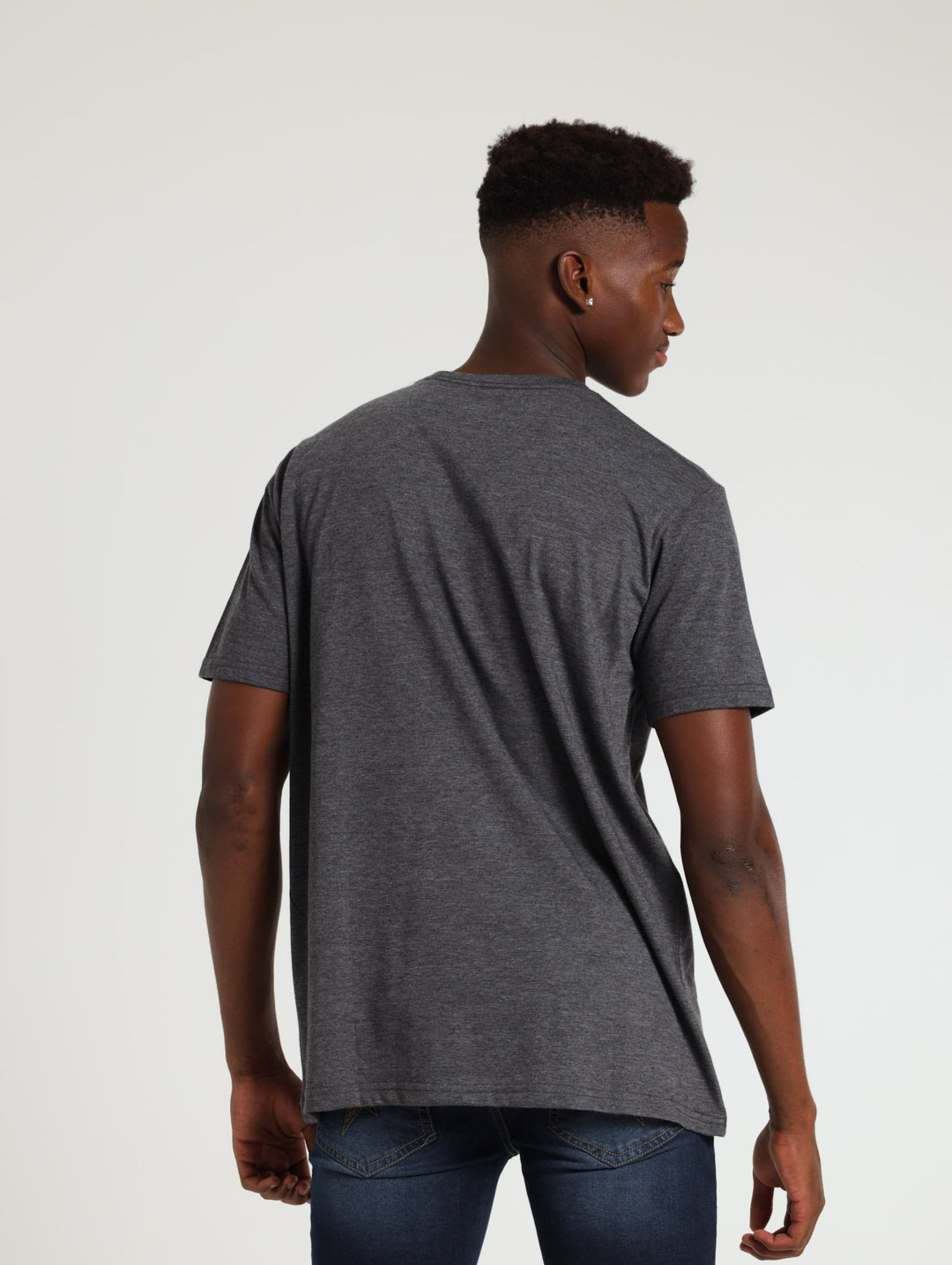 Simple Lock Tee - Charcoal Melange