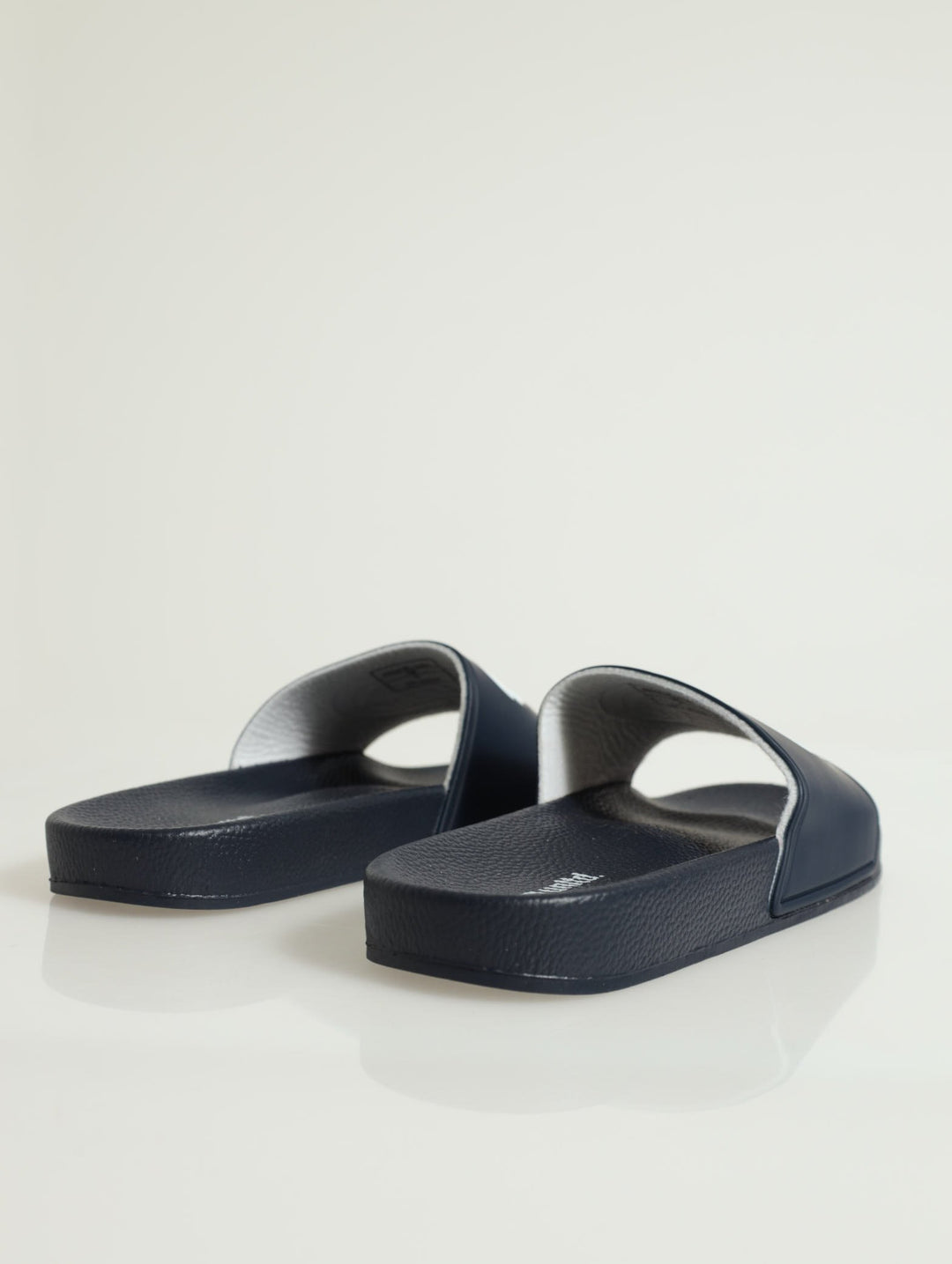 Rhino Debossed Logo Open Toe Pool Slide - Navy