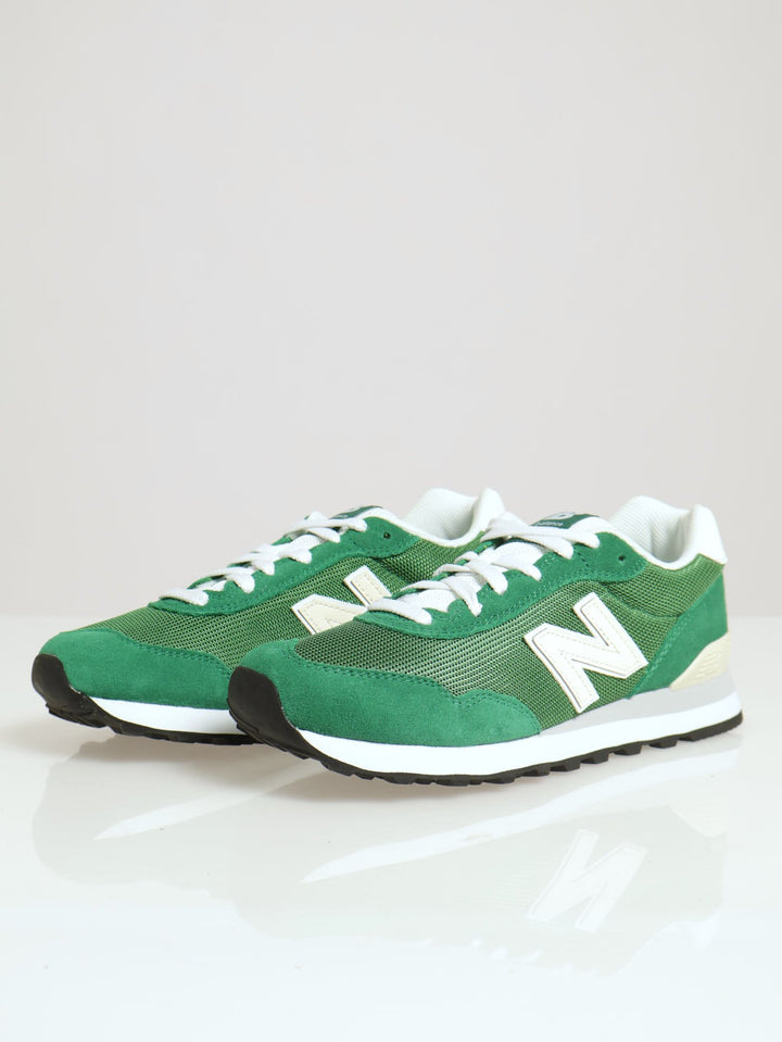 515 Panelled Cleted Sole Lace Up Sneaker - Forest Green