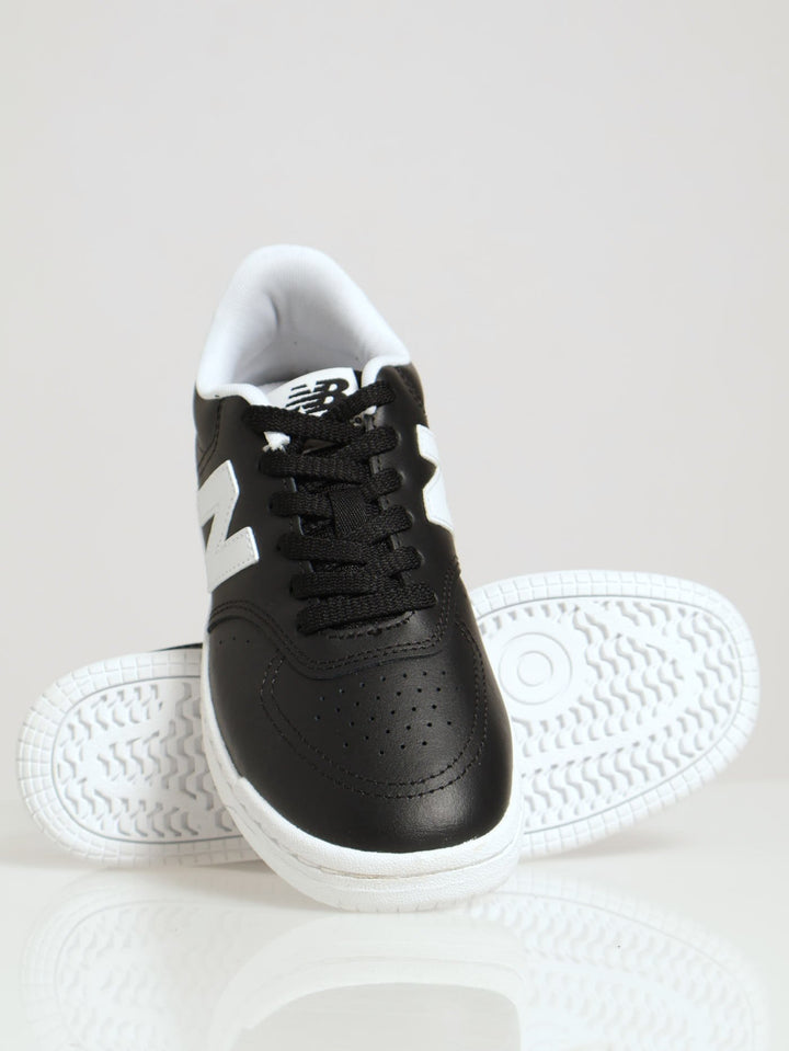 Classic Basic Lace Up Sneaker - Black/White